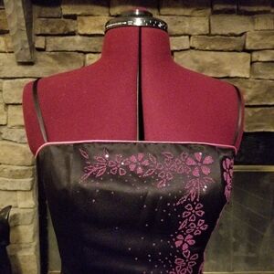 Debut Black and Pink Formal Dress